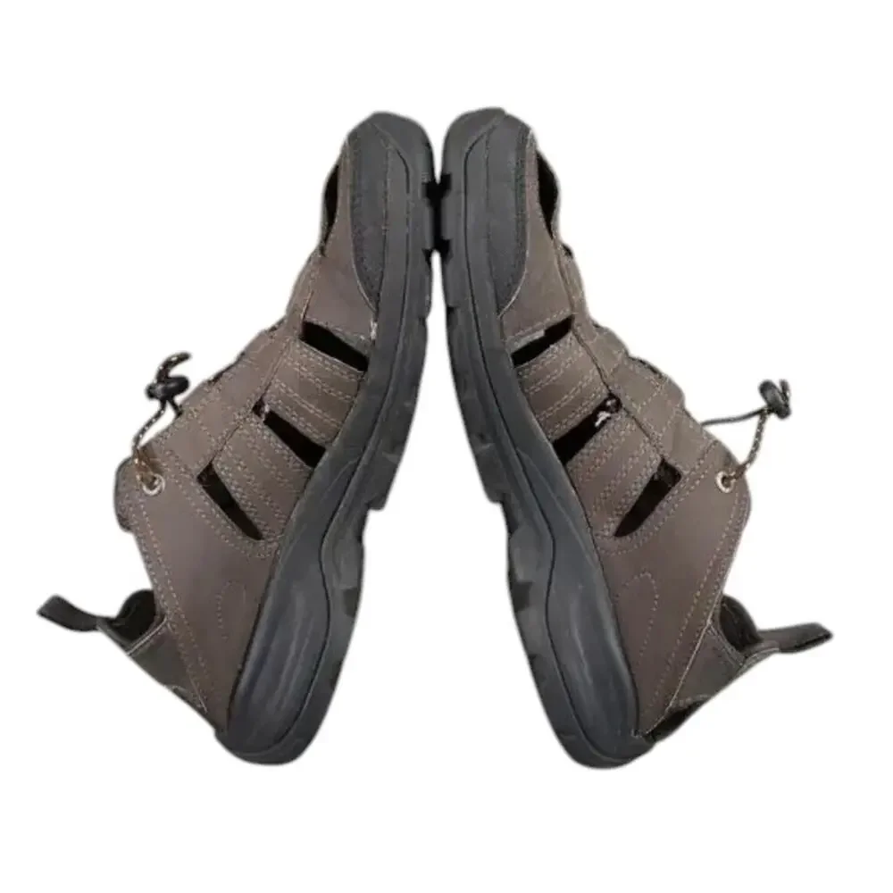 Teva Shoes Men 8 Sandal Fisherman Kitling Slip On Closed Toe Sport Comfort Brown
